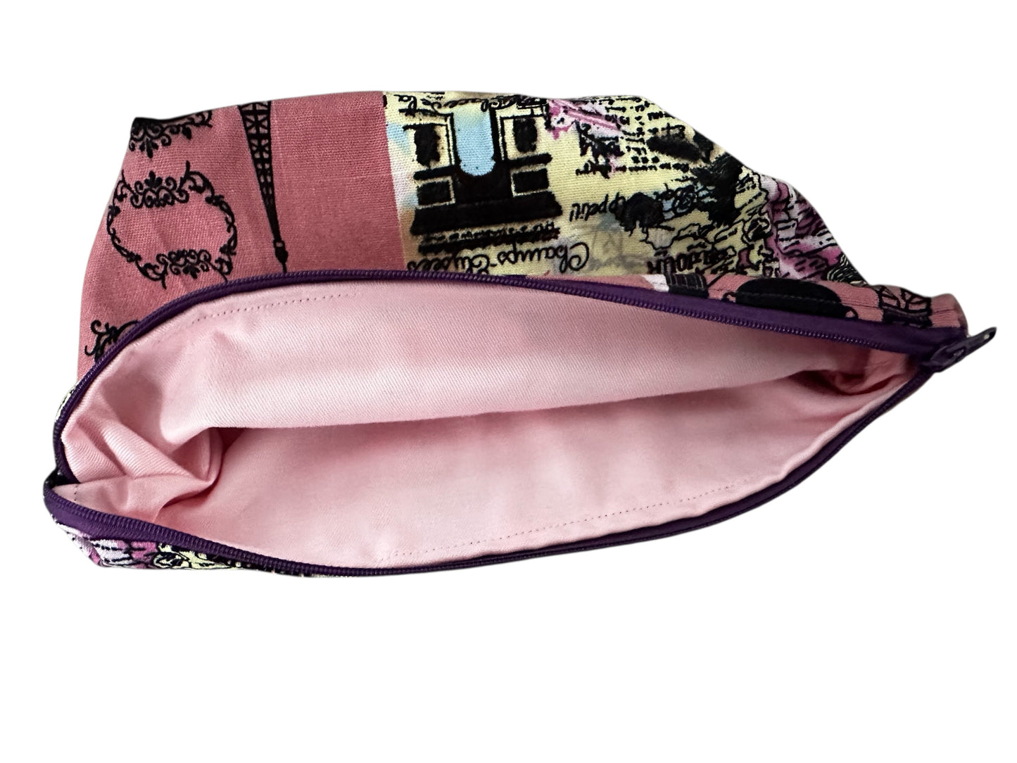Handmade Parisian Dreams: Medium Cotton Makeup Bag