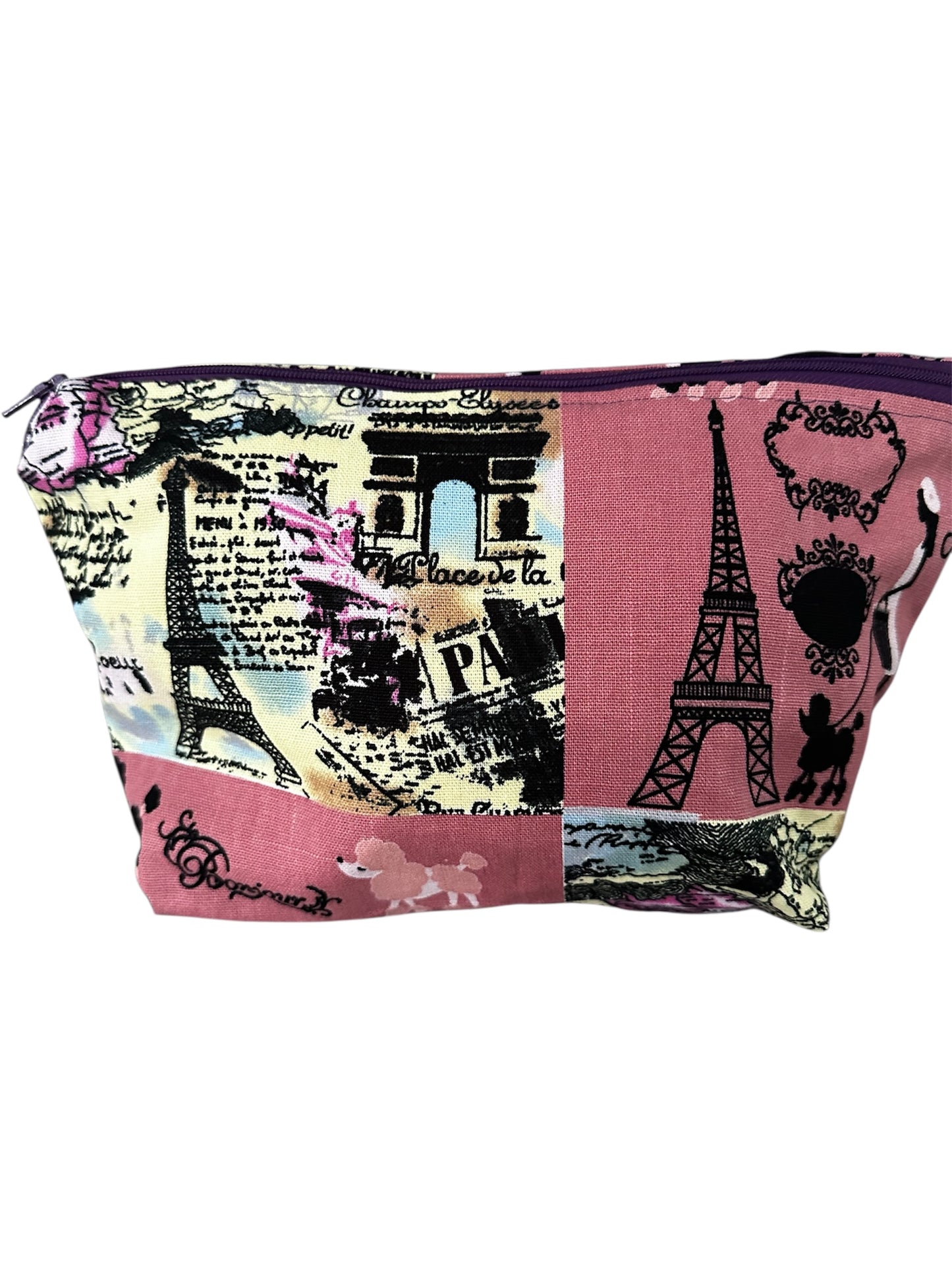 Handmade Parisian Dreams: Medium Cotton Makeup Bag