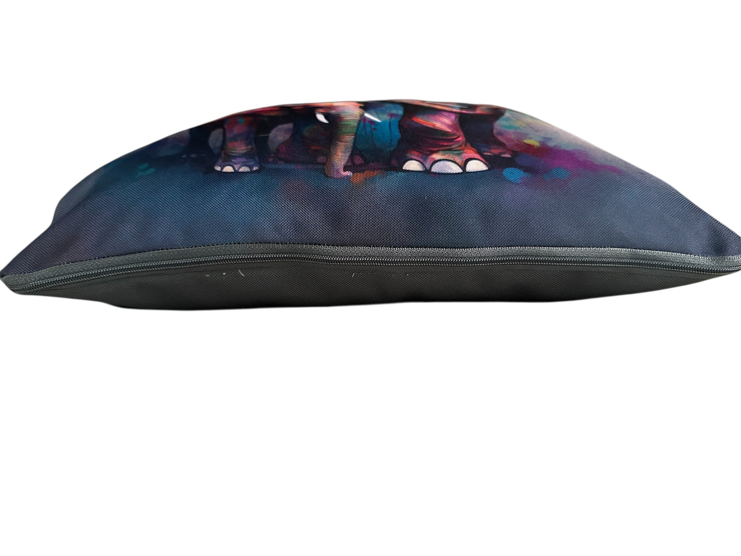 BELLA Easy Wipe: The Elephant & Baby Edition Water Resistant Handmade Cushion